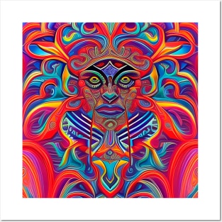 New World Gods (7) - Mesoamerican Inspired Psychedelic Art Posters and Art